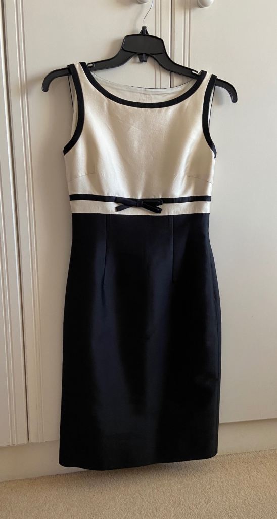 Unworn Hobbs Invitation Black Ivory Bella Dress, Size 8 UK 