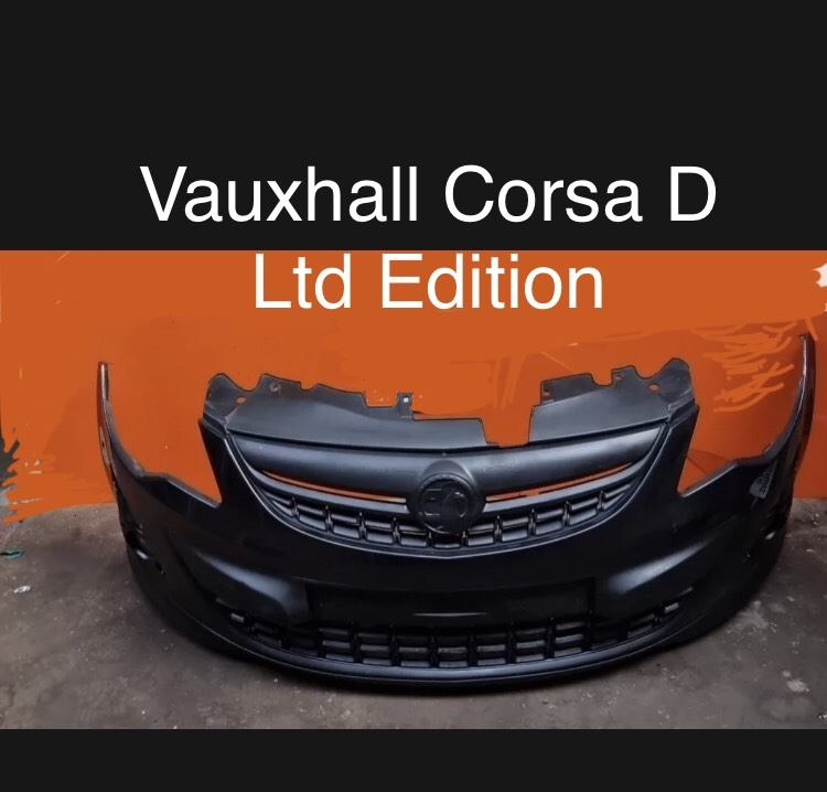 Vauxhall Corsa facelift bumper Ltd. Black 2014