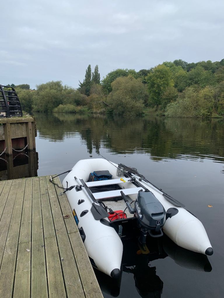 Boat - inflatable boat with outboard 