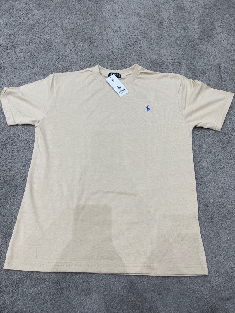 New Polo Ralph Lauren T-Shirt – Beige, Small logo