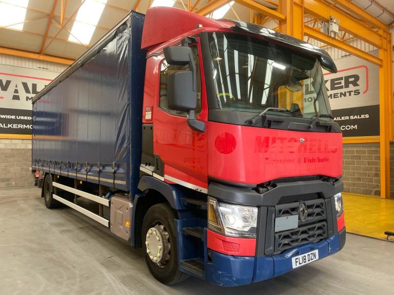 RENAULT T380 *EURO 6*, 18 TONNE 4X2 CURTAINSIDER - 2018 - FL18 DZN