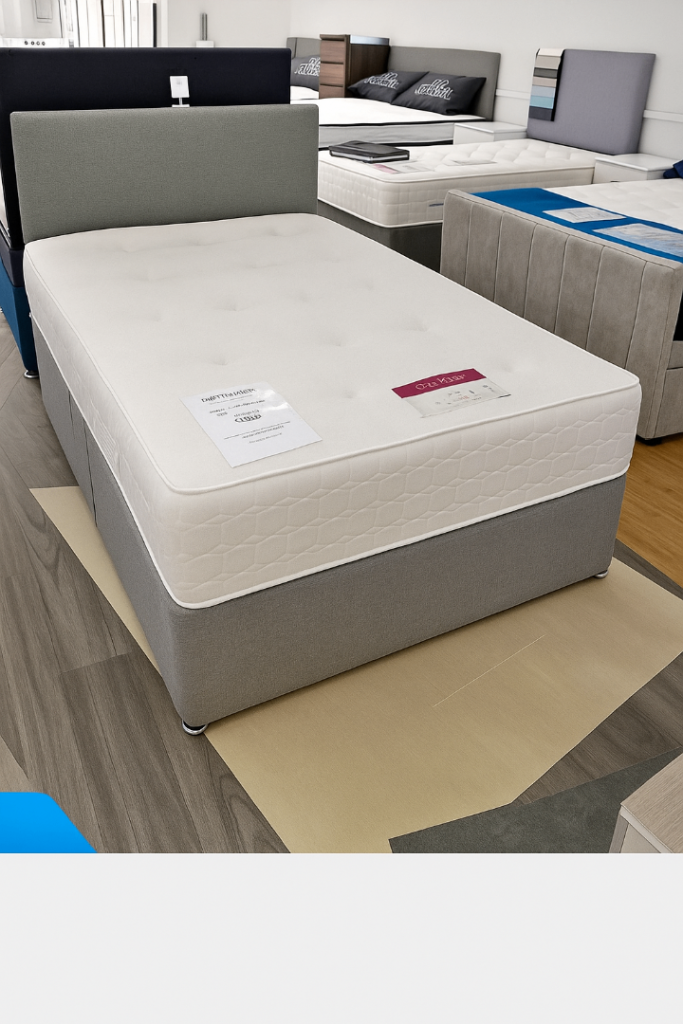 Xmas Sales Offer – Divan Bed with Storage and Soft Mattress for Relaxing Sleep
