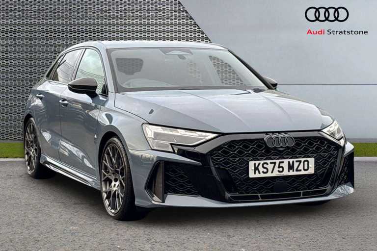 2025 Audi RS3 RS 3 TFSI Quattro 400 Carbon Black 5dr S Tronic Hatchback Petrol Automatic