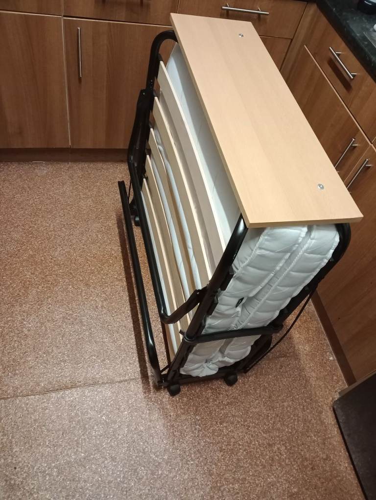 Jaybe Single Folding Travel Bed and Mattress 