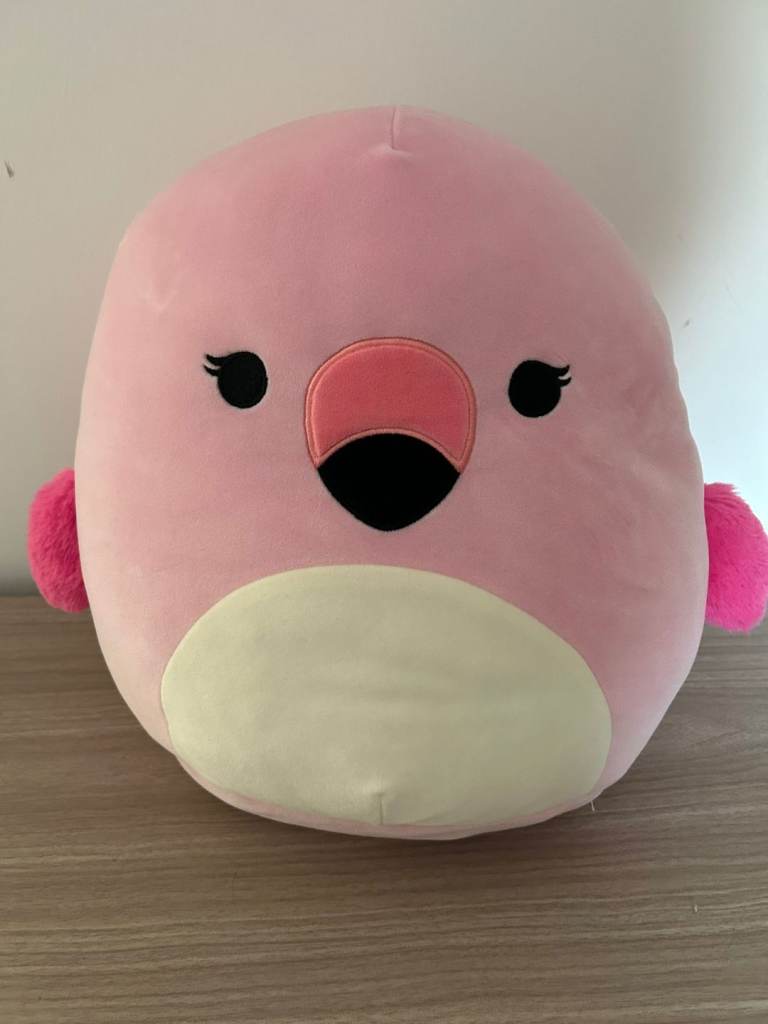 Squishmallow cookie the pink flamingo 12"