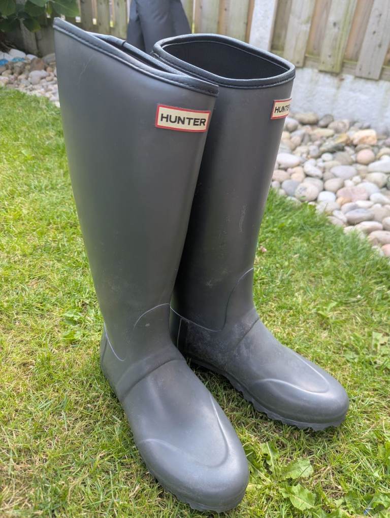 Hunter Refined wellies grey size 8/41