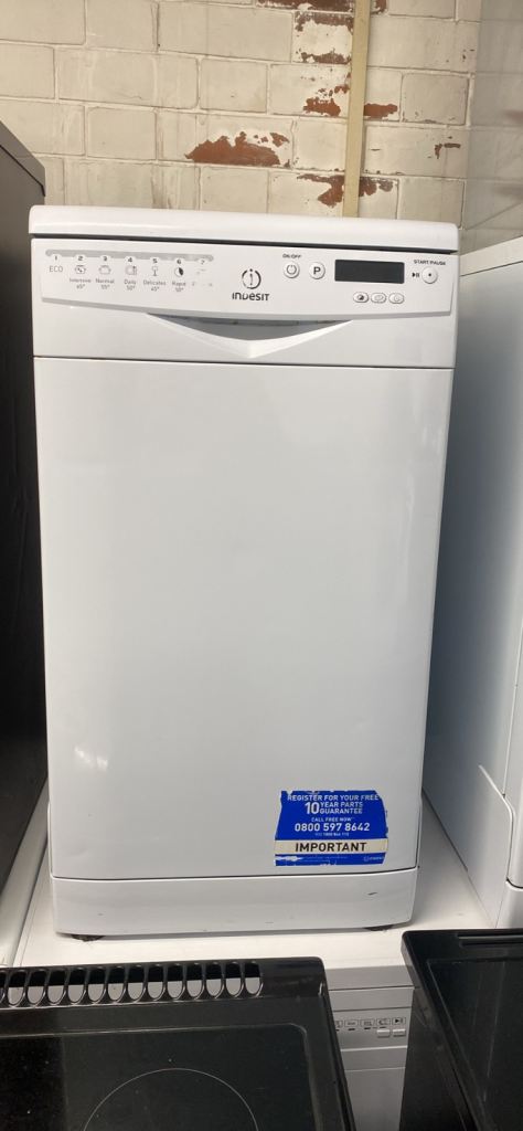 ✅🧼SLIMLINE A CLASS WHITE INDESIT FREESTANDING DISHWASHER CAN DELIVER