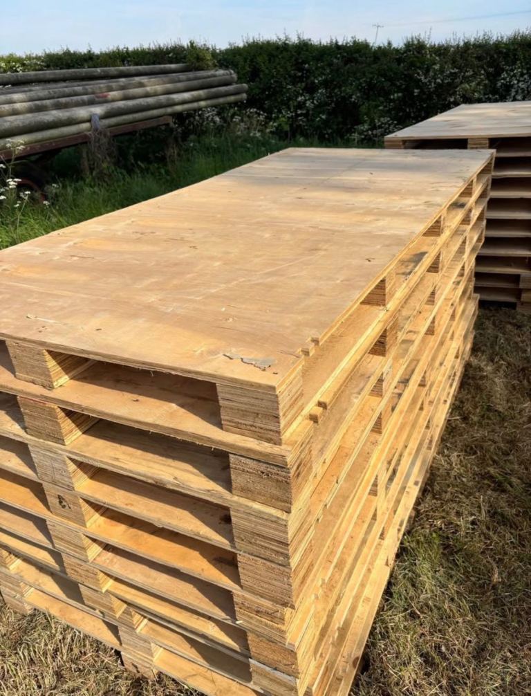 Large Wooden 15mm Ply Top Pallets 2.2M X 1.2 £10 Each