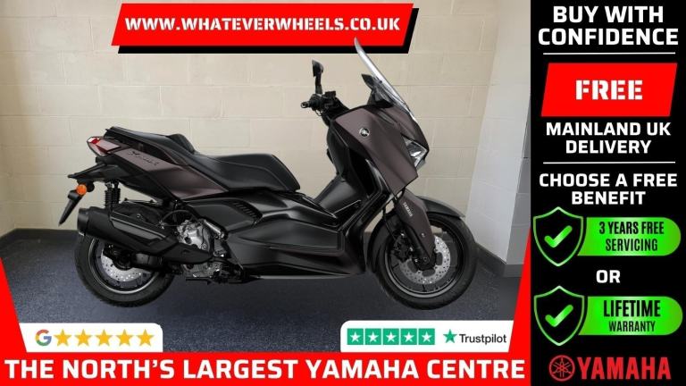 3 Years Free Servicing or Lifetime Warranty Yamaha X-Max 300 Tech Max + Plus 300