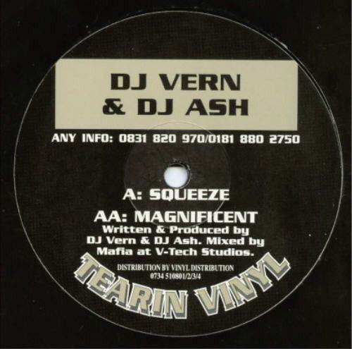 Big Vern & DJ Ash - Squeeze / Magnificent (UK 1995 Tearin Vinyl 12inch) ORIGINAL NOT REISSUE! - NM