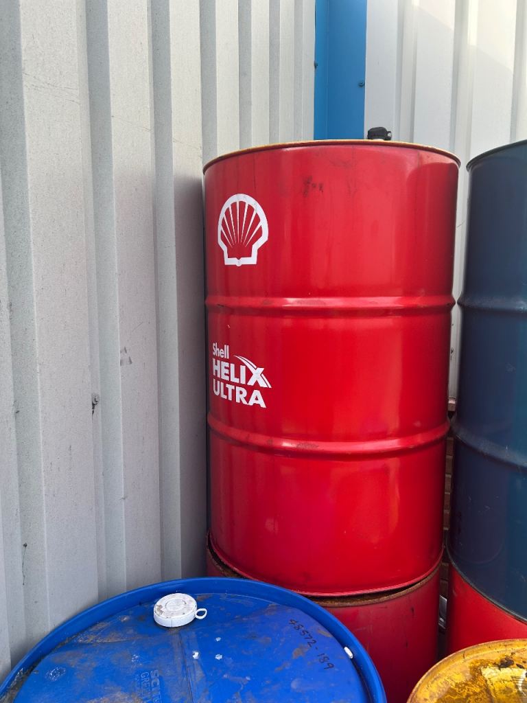Shell oil barrel