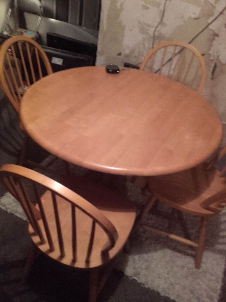 image for Table and  4 chairs