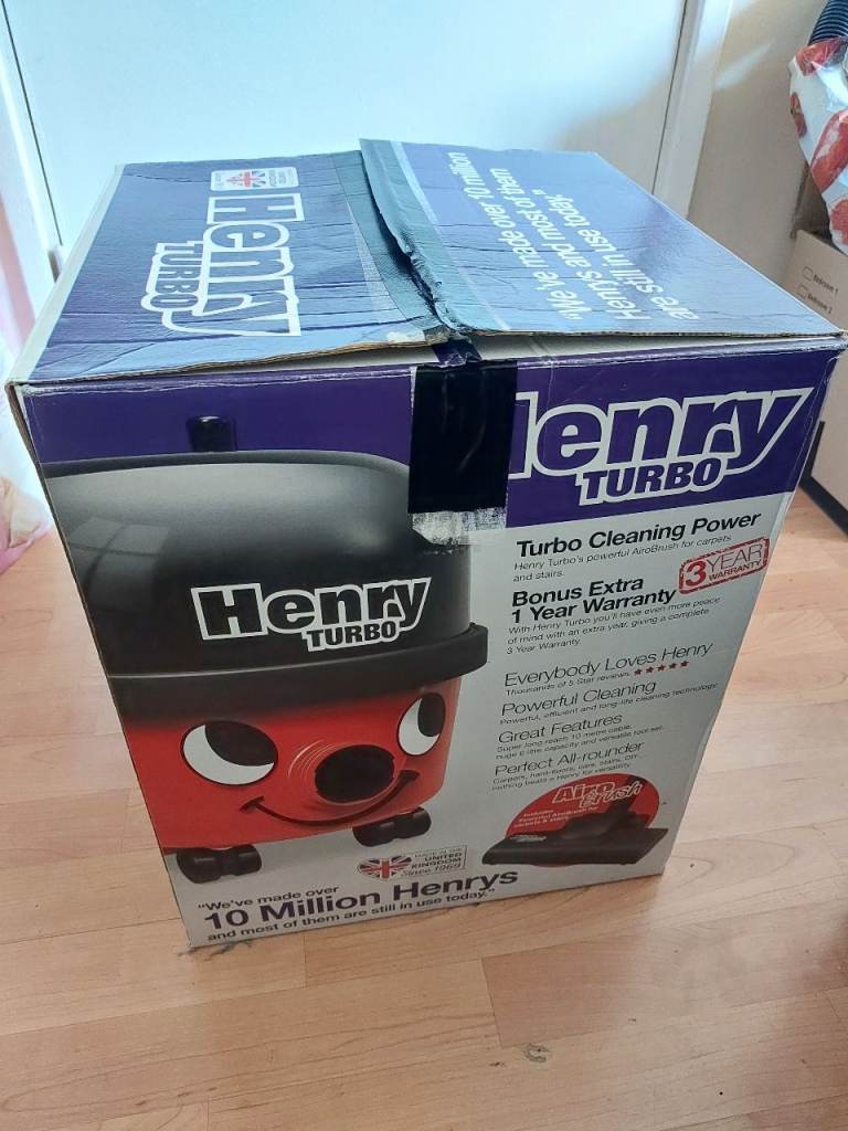 Henry Turbo Vacuum Cleaner - barely used in Box