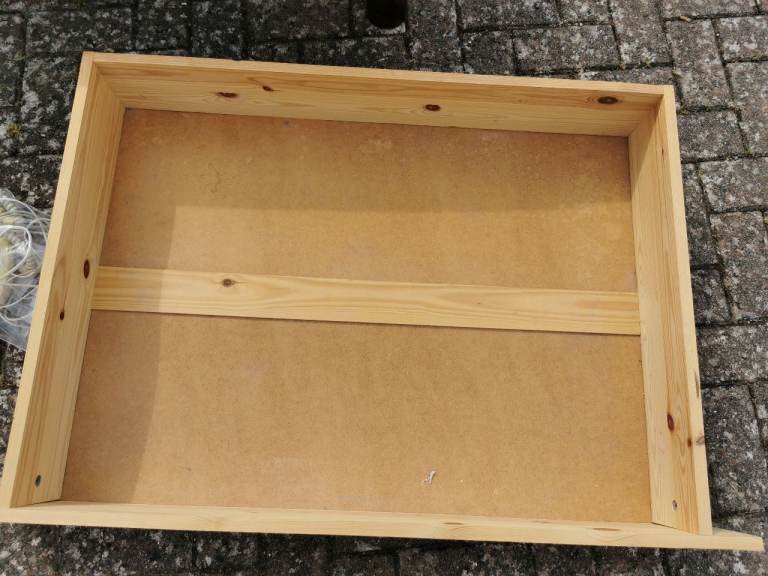 Pine under bed storage with wheels