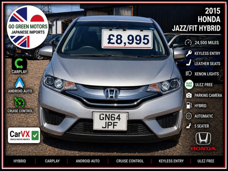 2026 Honda Jazz Fit Hybrid Automatic 5 doors, Apply CarPlay 24500 warranted mileage Keyless Hatch...