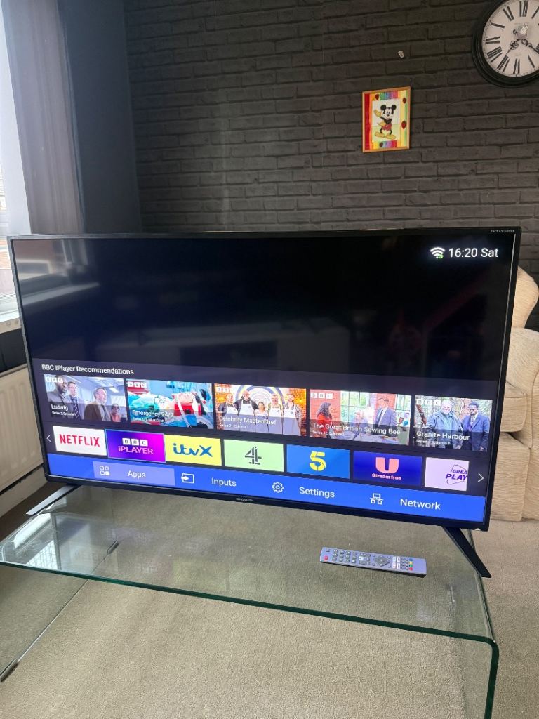 50 inch Sharp 4K Ultra HD Smart Tv
