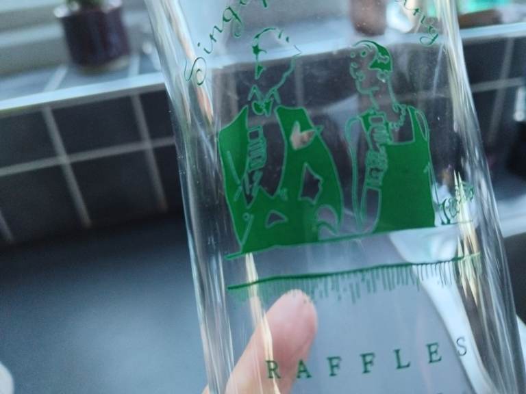 RAFFLES HOTEL glass for SINGAPORE SLING.