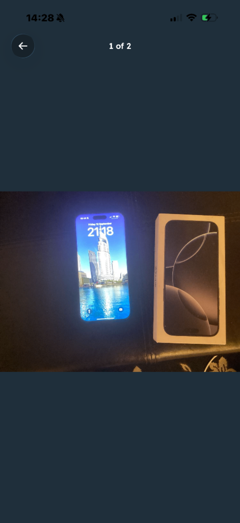 Apple iPhone 16Pro max – Grey, Good Condition with Box