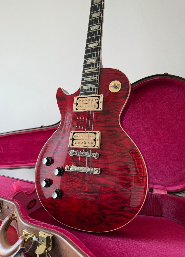 Gibson Les Paul 59 Reissue 5A Quilt 2023 - Red Tiger VOS LEFT