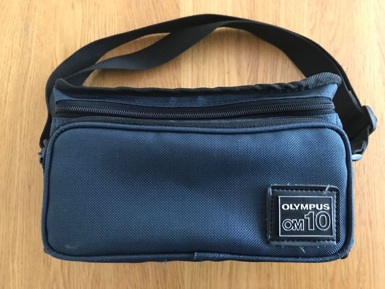 Olympus OM10 camera shoulder bag Navy blue.