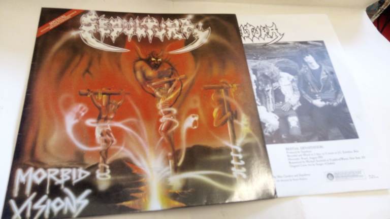 Sepultura Morbid Visions Vinyl Record – Classic Metal NR MINT  1987 