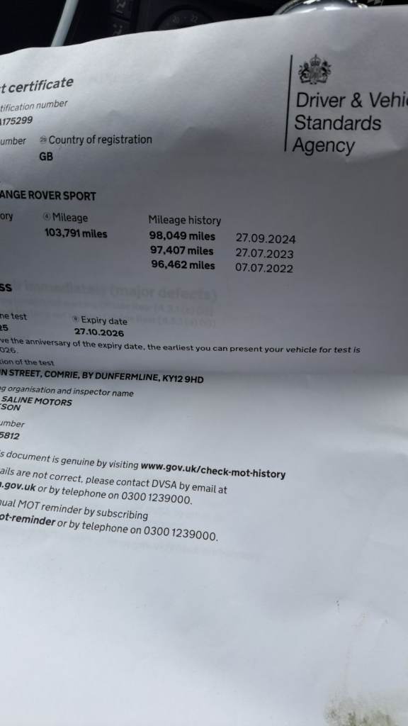 Land Rover, RANGE ROVER SPORT, Estate, 2008, Other, 3630 (cc), 5 doors