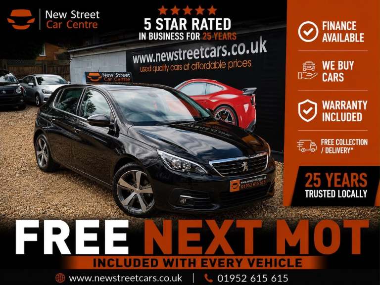 2019 Peugeot 308 1.2 PureTech GPF Allure Euro 6 (s/s) 5dr HATCHBACK Petrol Manual