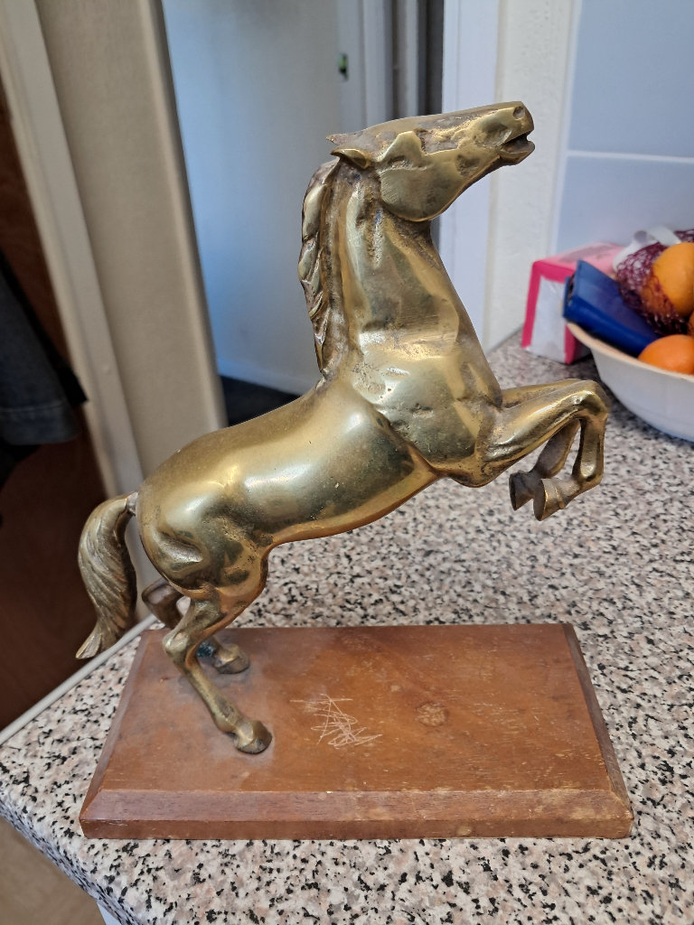 Brass horse