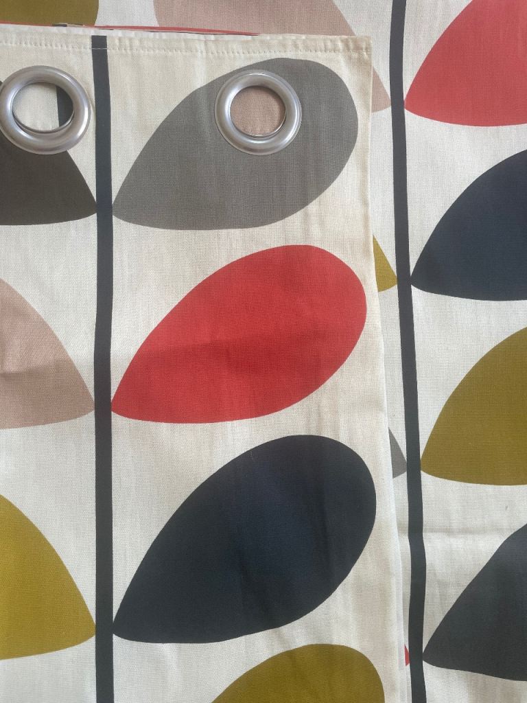 Orla Kiely Multi Stem Eyelet Curtains