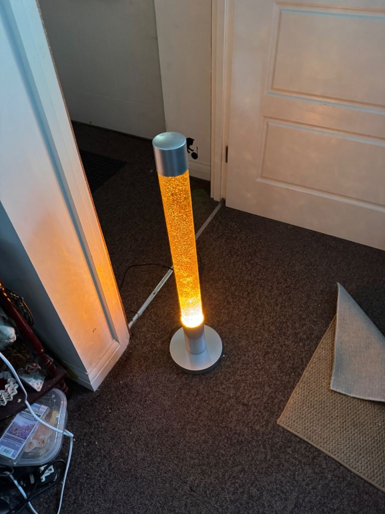 Glitter lamp gold 75 cm