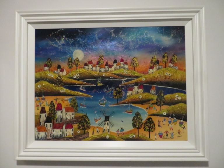 Rozanne Roz Bell Very Large Original Mixed Media Oil Painting