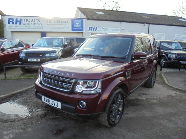 2016 Land Rover Discovery 3.0 SDV6 Discovery 4  Graphite 5dr Auto Red Black Leather Ulez Euro 6  ...
