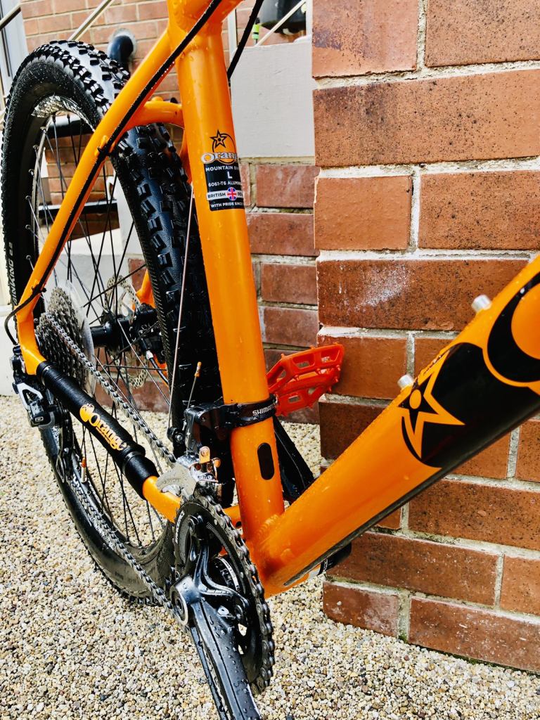 Orange clockwork Large frame MTB hard tail