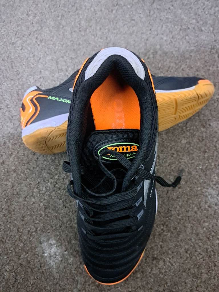 Joma Trainers – Black and Orange, Good Condition