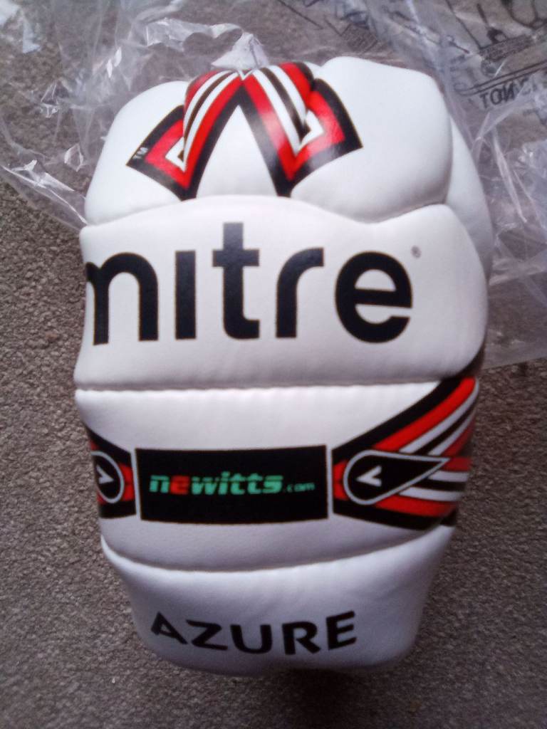 New Mitre Azure Football – White, Still in Packaging