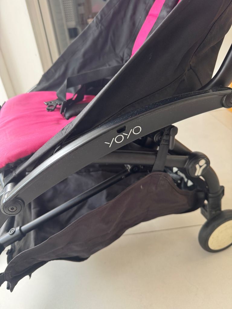 YOYO Baby Stroller - Pink and Black, Good Condition