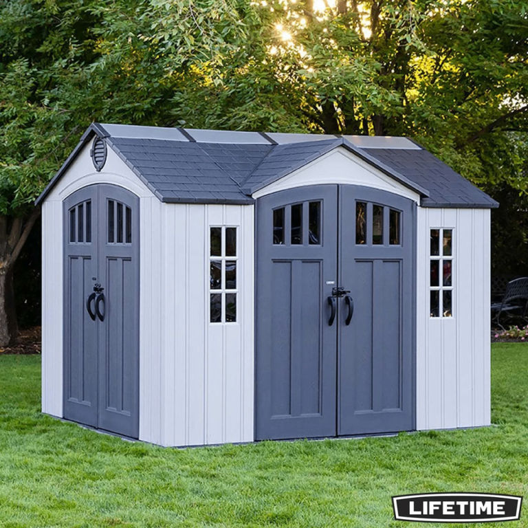 Lifetime 10ft x 8ft (3 x 2.4m) Dual Entry Outdoor Storage Shed Free Assembly & Delivery