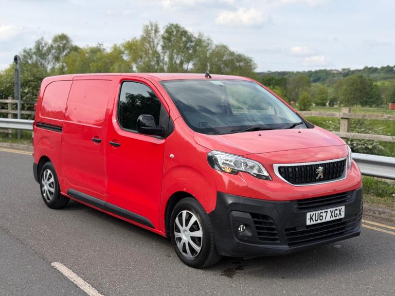 2017 67 PEUGEOT EXPERT 1.6 BLUEHDI 1000 L2 H1 MWB PANEL VAN RED LOW MILEAGE 