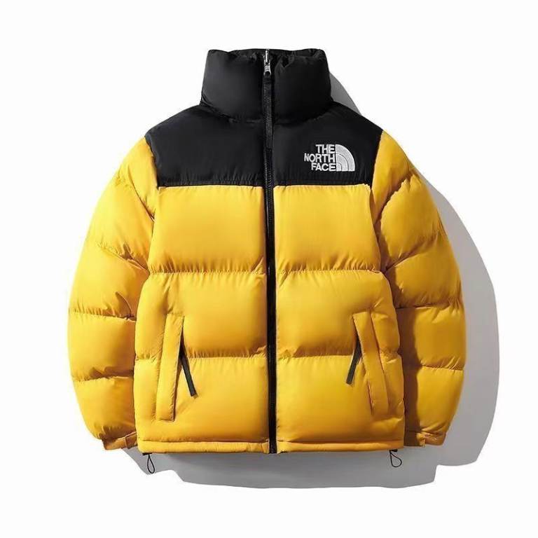 North Face Puffer men jacket 700, yellow, Size M, L, XL with Hood