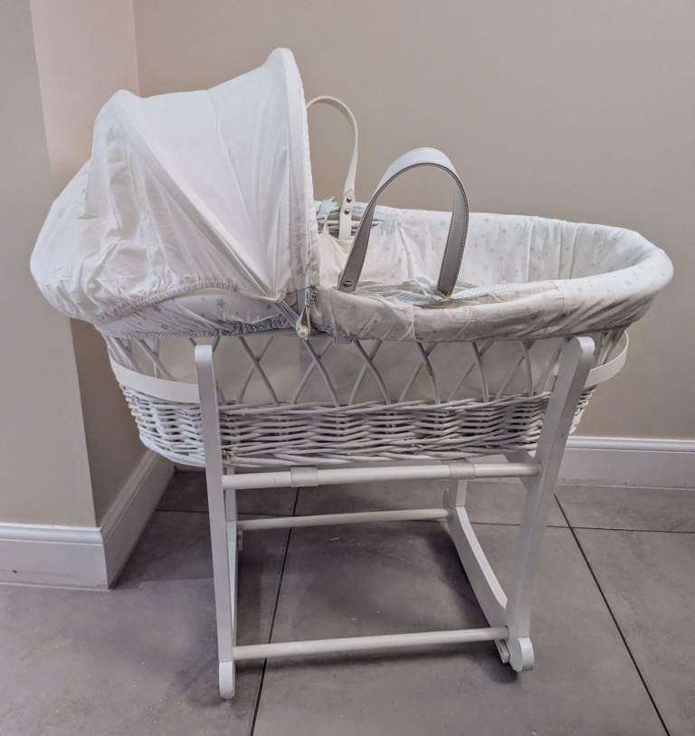 John Lewis Moses Basket crib with stand