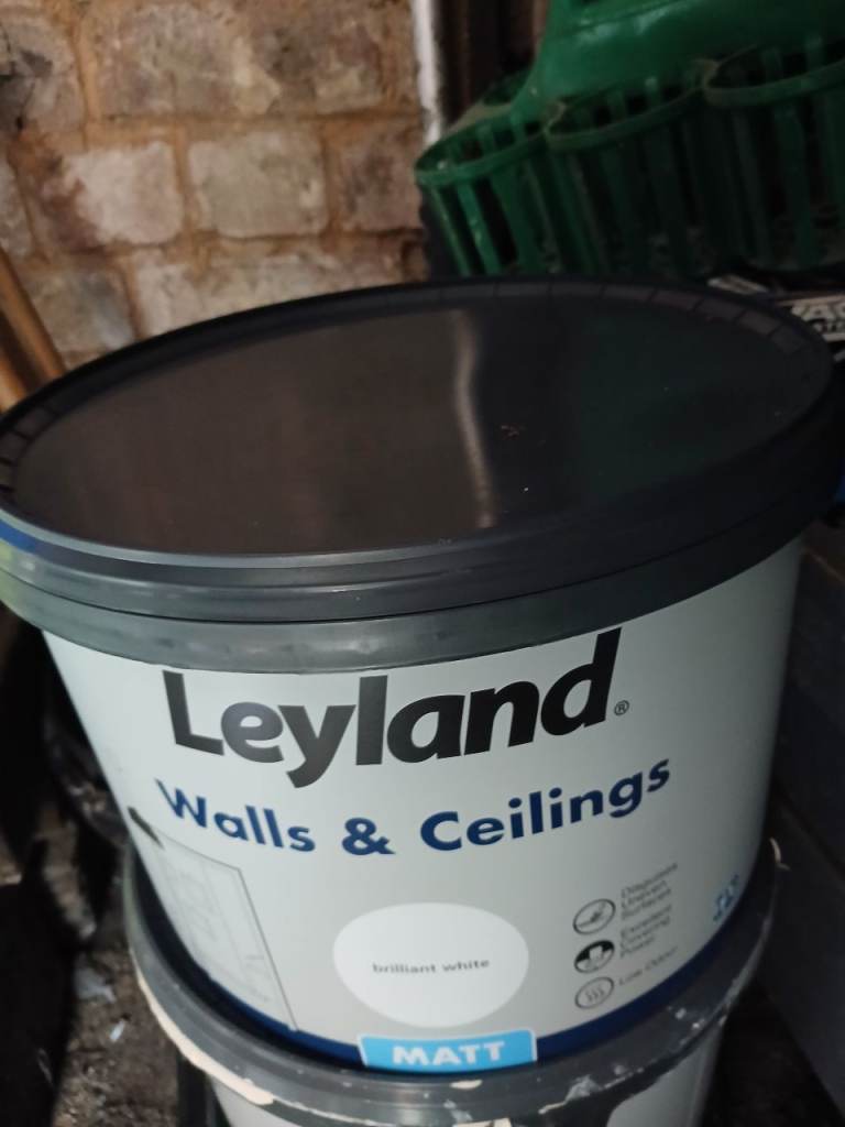 Leyland Matt Walls & Ceilings Paint – White, Unopened