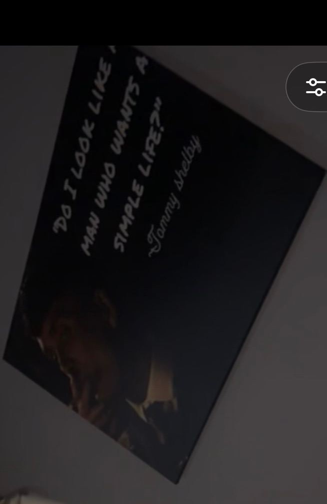 Tommy Shelby Quote Wall Art Print – Black, Good Condition