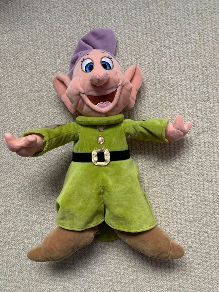 Disney Dopy Dwarf plush soft toy 12”