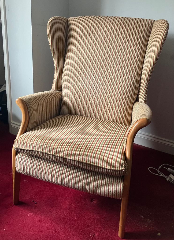Parker Knoll Stripy Armchair