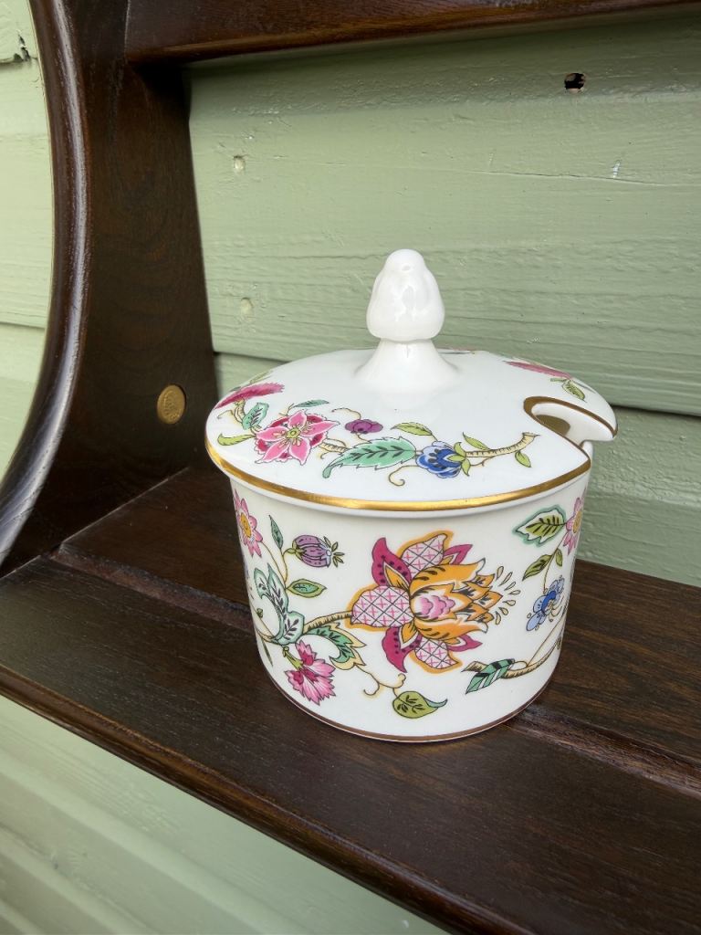 Minton Haddon Hall Jam Condaments Pot and Lid Excellent Condition