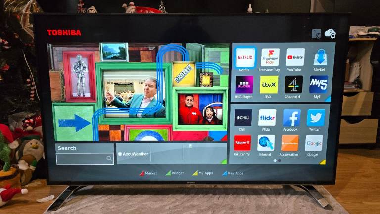 Toshiba 55 in 4k UHD smart tv with freeview HD and WiFi 