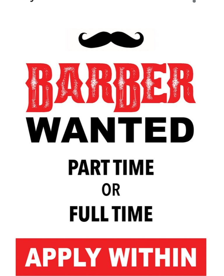  Barber, Hairdresser & Nail Technician Wanted