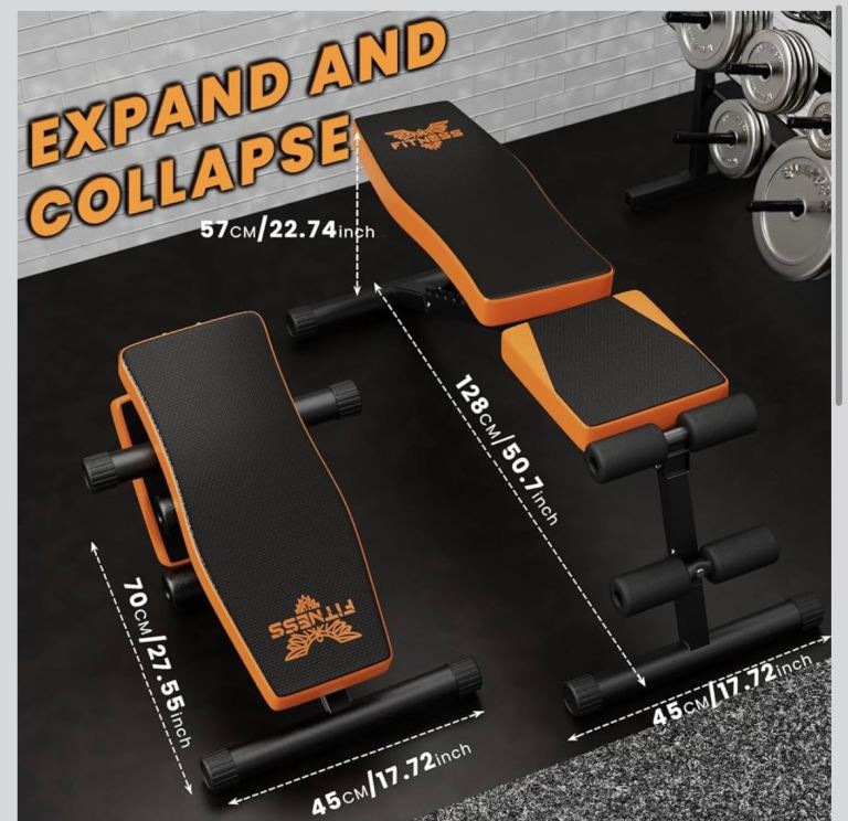 naspaluro Weight Bench Adjustable