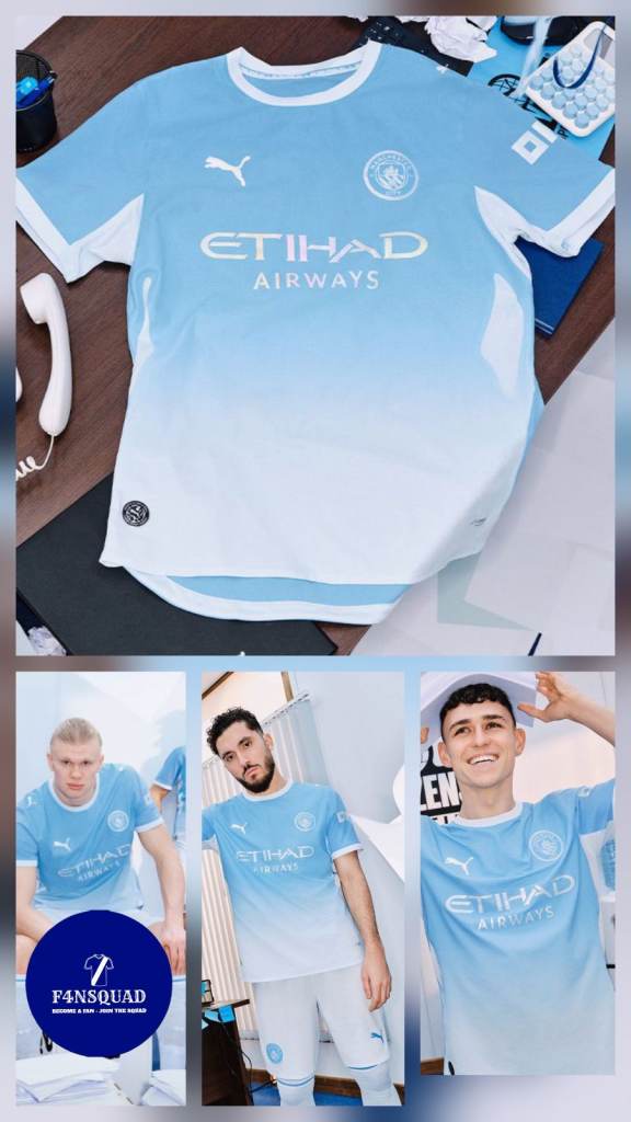 New Man City Home/Away Jersey