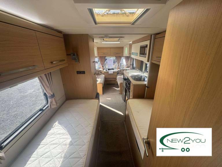 2012 Elddis Avante 574 4 Berth Fixed Singles Caravan - STOCK E131